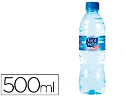 Agua mineral natural Font Vella 500ml.